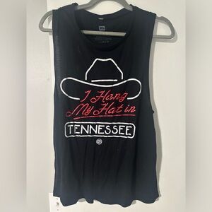“Hang my hat in Tennessee” tank. Size XL
